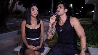 It's now or never, but better now - hardcore outdoor action with a stunning Latina
