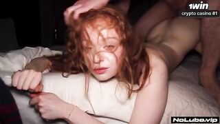 The subtle power of domination: a girl tilts her head and swallows everything