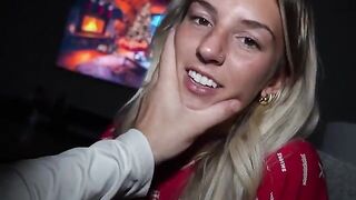 The guy caught cum from his hand with his mouth in an amateur vid