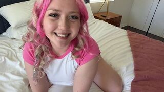 A stepdaughter gets wet and wild in a steamy household scenario