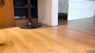 Foot fetish lover makes love with a hot Russian brunette in POV style