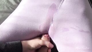 I rubbed my wet pussy and it overflowed with cum inside me