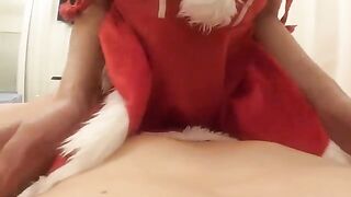 A beautiful woman gets a huge dick in her wet pussy