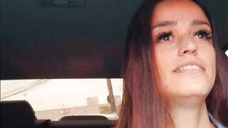 The road is empty, the car is full of passionate moans