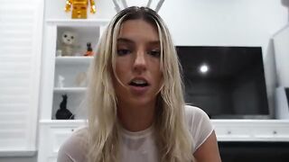 The Easter bunny left a mess on the girl’s face, in a hot POV scene