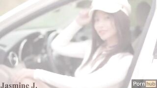 The cute Asian girl, Jasmine J, found the long way home mesmerizing