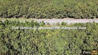 The cute Asian girl, Jasmine J, found the long way home mesmerizing