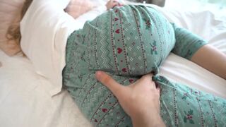 A stepbrother fucks his stepsister and fills her with cum