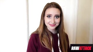 Petite teen Laney Grey loves monster cock, getting fucked raw and hard