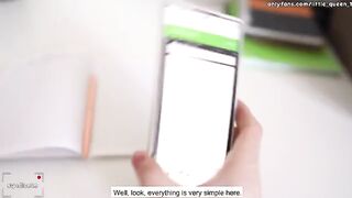 Student gave herself to the teacher on the table in 4K