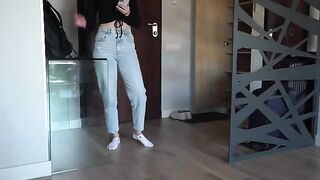 My stepsister came home early and begged me to fuck her