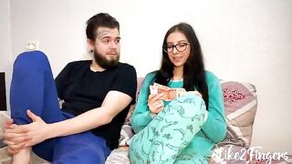 Hot stepsister got her asshole gapped hard and deep
