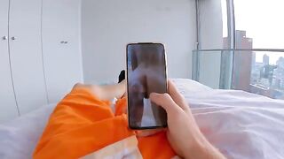Double penetrated step sister has her ass stuffed with a butt plug