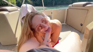 A couple enjoyed a passionate pleasure cruise during their spring break